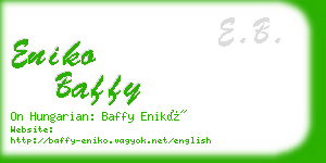 eniko baffy business card